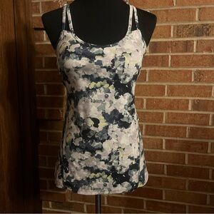 Gaiam Women S Strappy Athletic Gym Yoga Tank Top Built In Padded Bra EUC